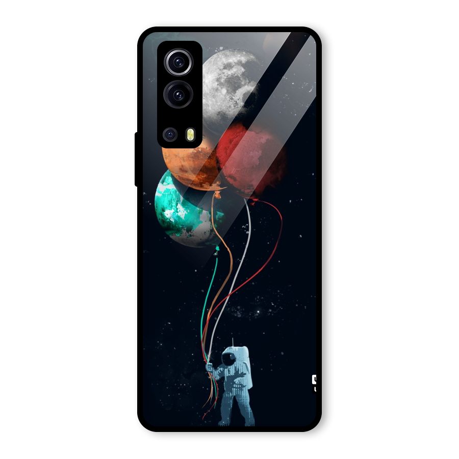 Space Balloons Glass Back Case for Vivo iQOO Z3