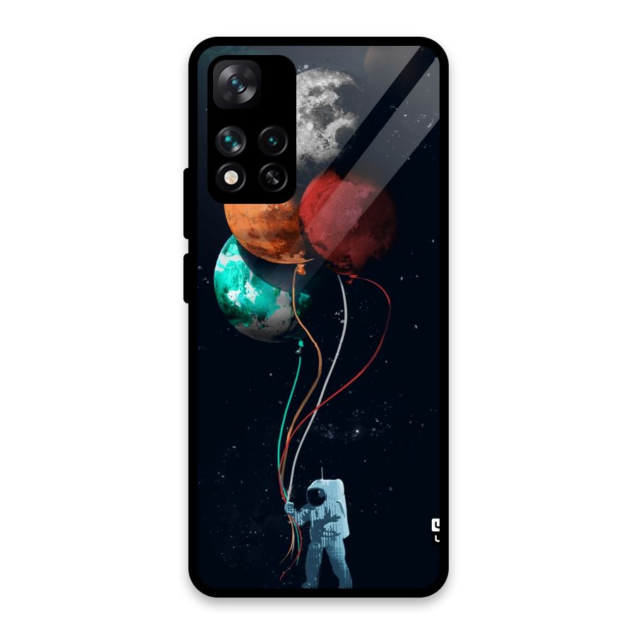 Space Balloons Glass Back Case for Xiaomi 11i HyperCharge 5G