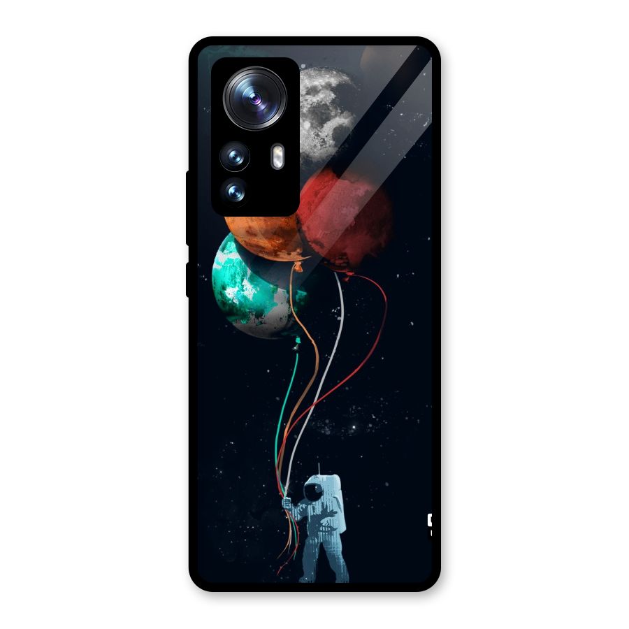 Space Balloons Glass Back Case for Xiaomi 12 Pro