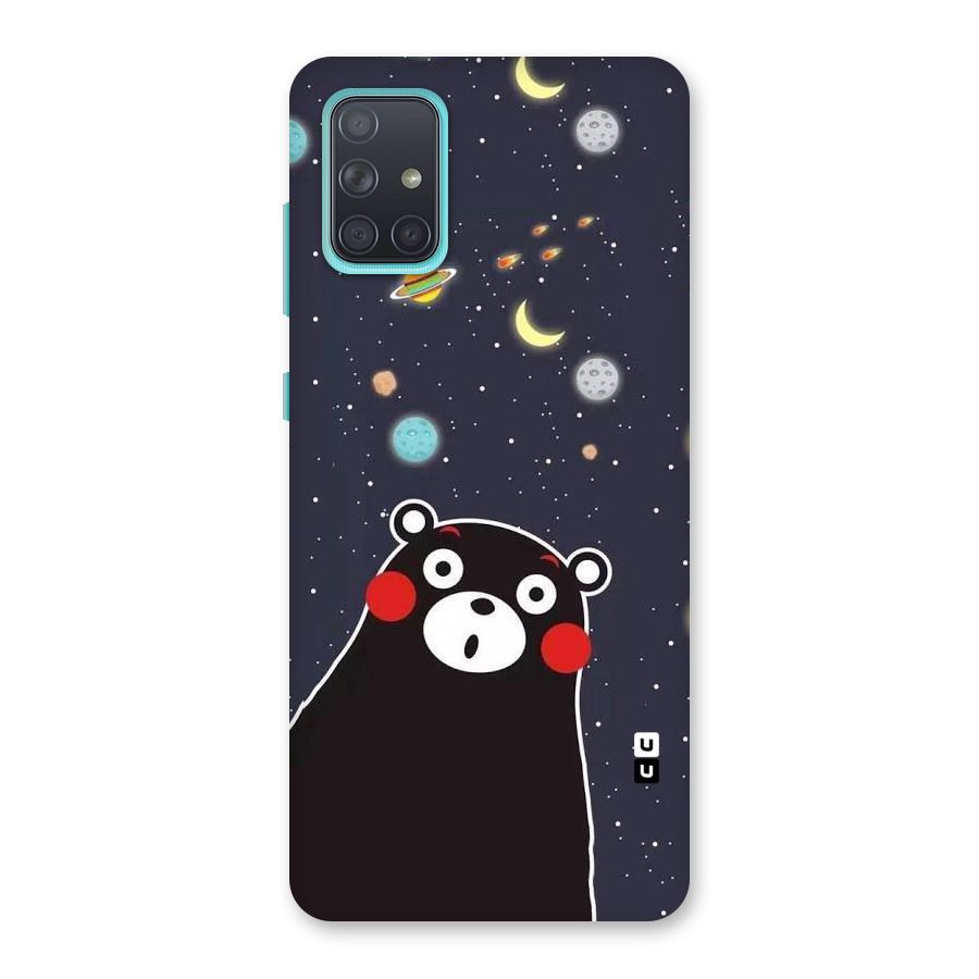 Space Bear Back Case for Galaxy A71