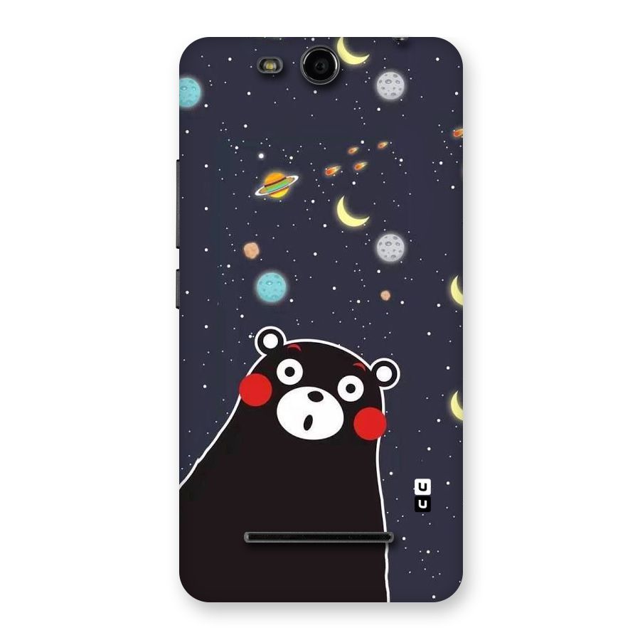 Space Bear Back Case for Micromax Canvas Juice 3 Q392
