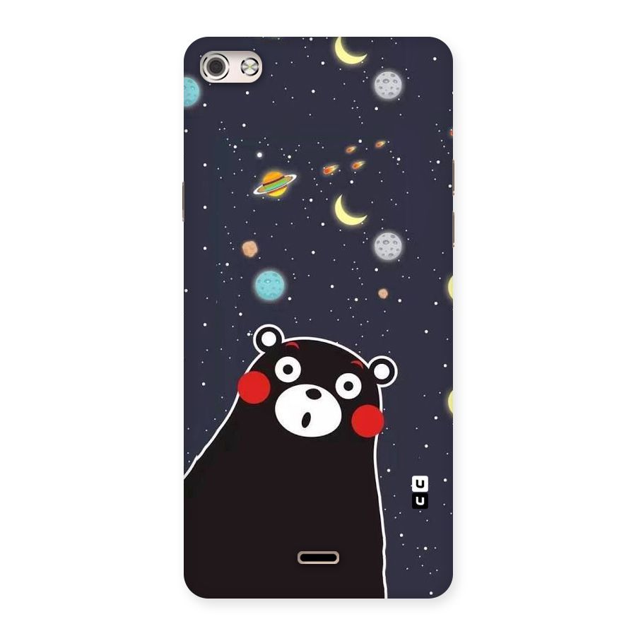 Space Bear Back Case for Micromax Canvas Silver 5