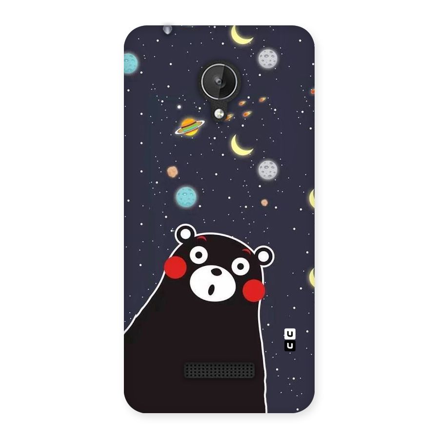 Space Bear Back Case for Micromax Canvas Spark Q380