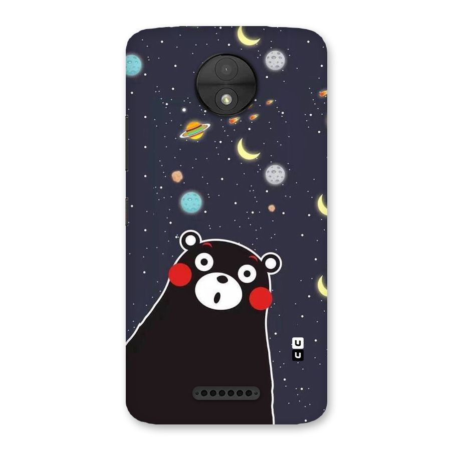 Space Bear Back Case for Moto C