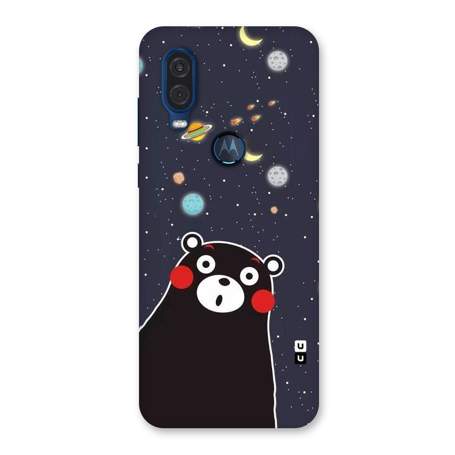 Space Bear Back Case for Motorola One Vision