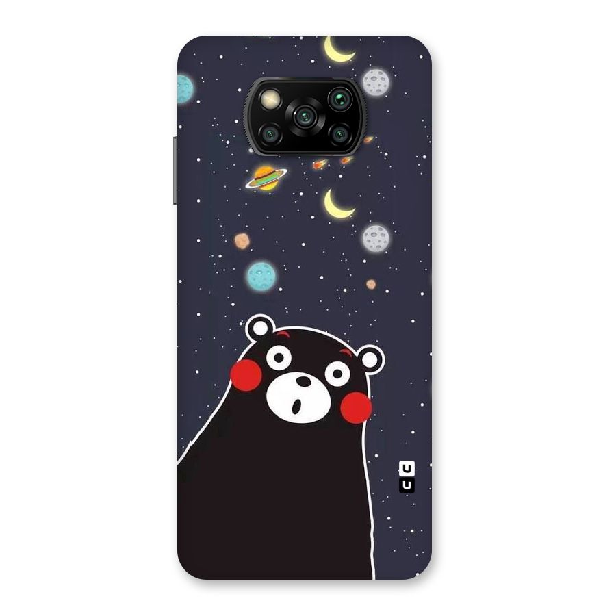 Space Bear Back Case for Poco X3