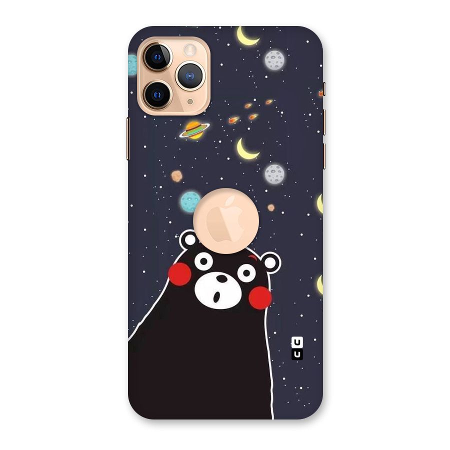 Space Bear Back Case for iPhone 11 Pro Max Logo Cut