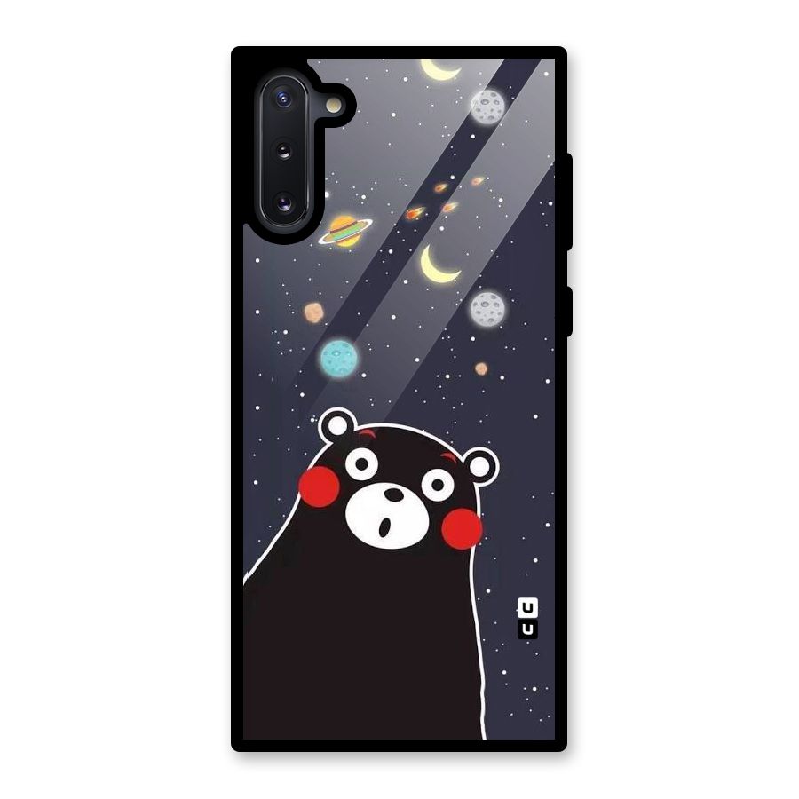 Space Bear Glass Back Case for Galaxy Note 10