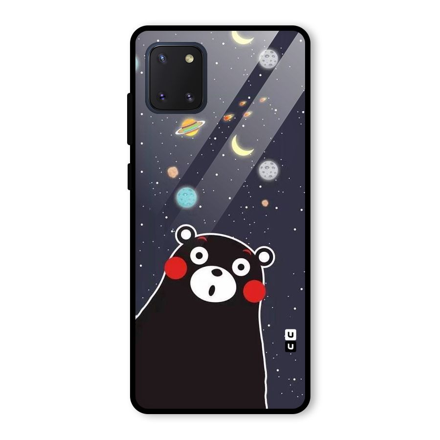 Space Bear Glass Back Case for Galaxy Note 10 Lite