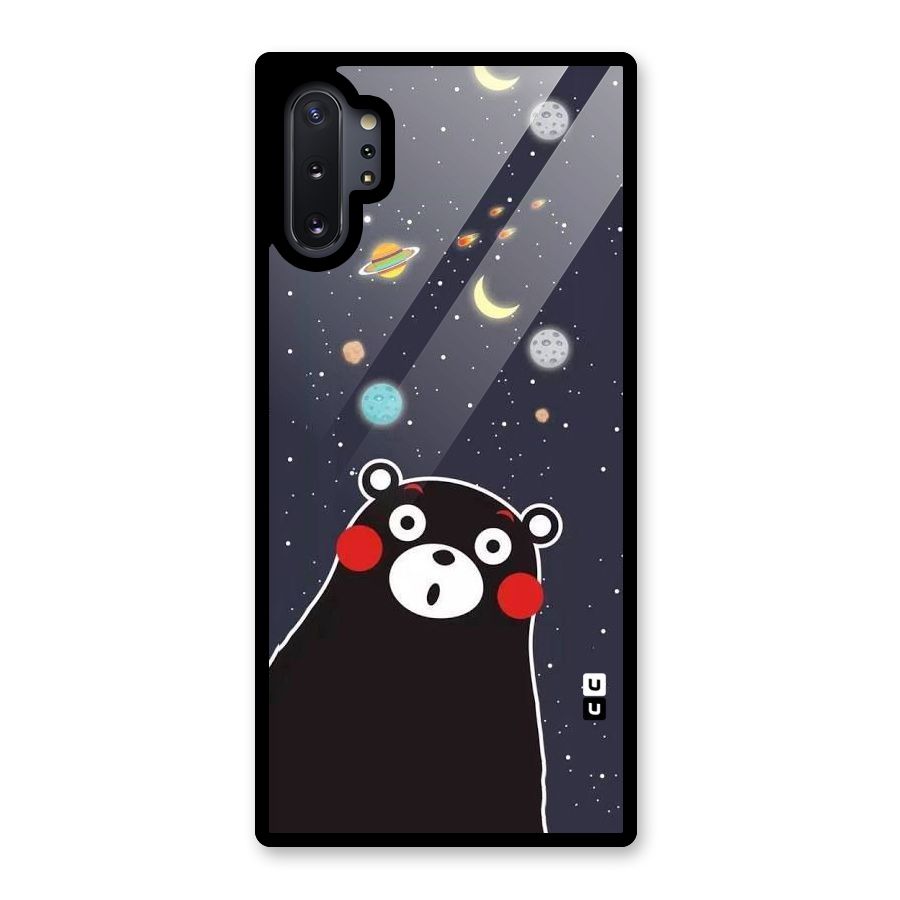 Space Bear Glass Back Case for Galaxy Note 10 Plus