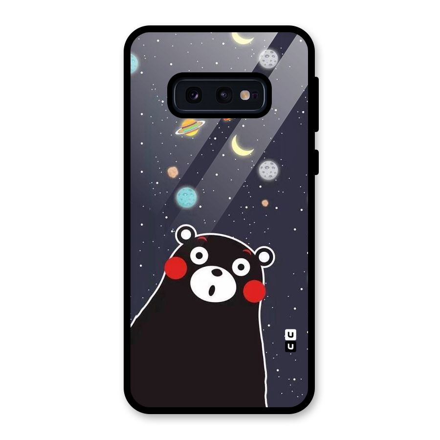 Space Bear Glass Back Case for Galaxy S10e