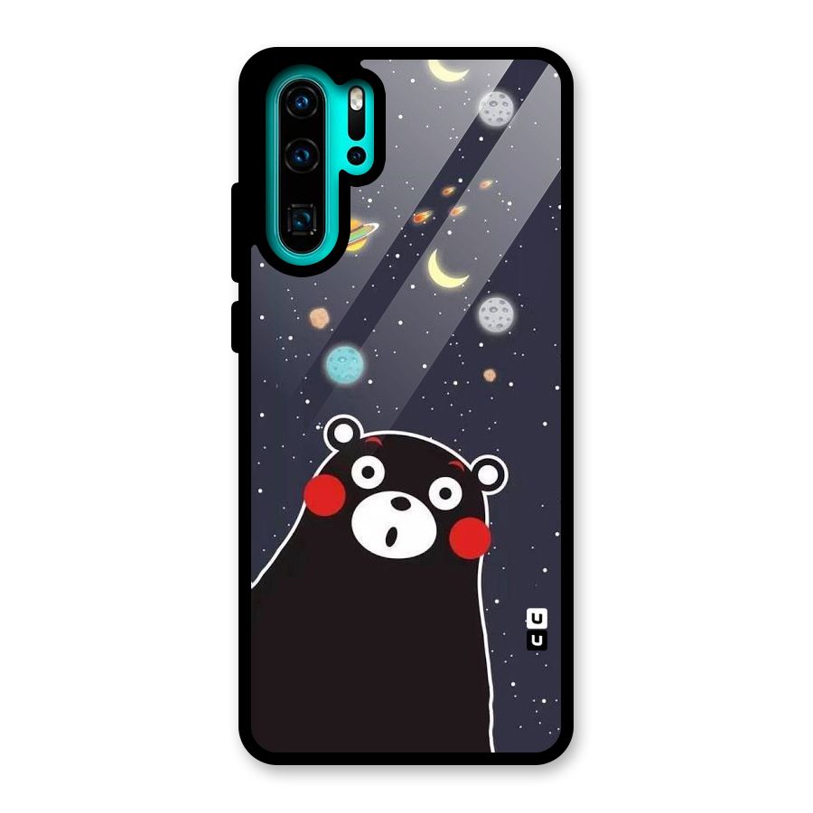 Space Bear Glass Back Case for Huawei P30 Pro