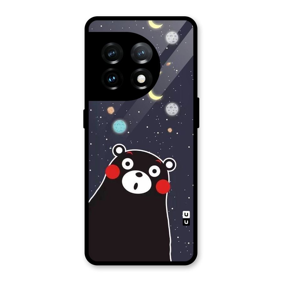Space Bear Glass Back Case for OnePlus 11