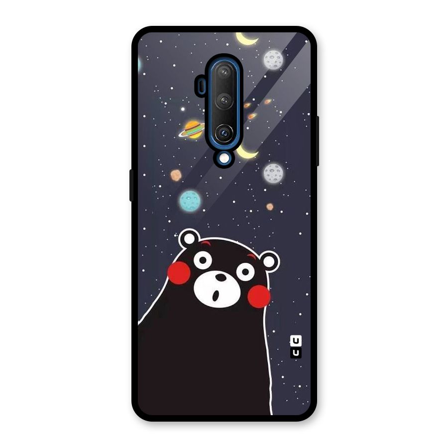 Space Bear Glass Back Case for OnePlus 7T Pro