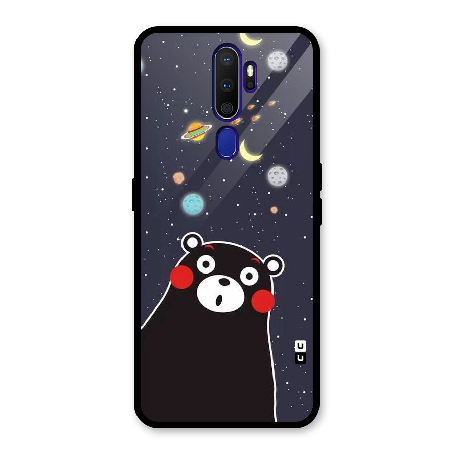 Space Bear Glass Back Case for Oppo A9 (2020)