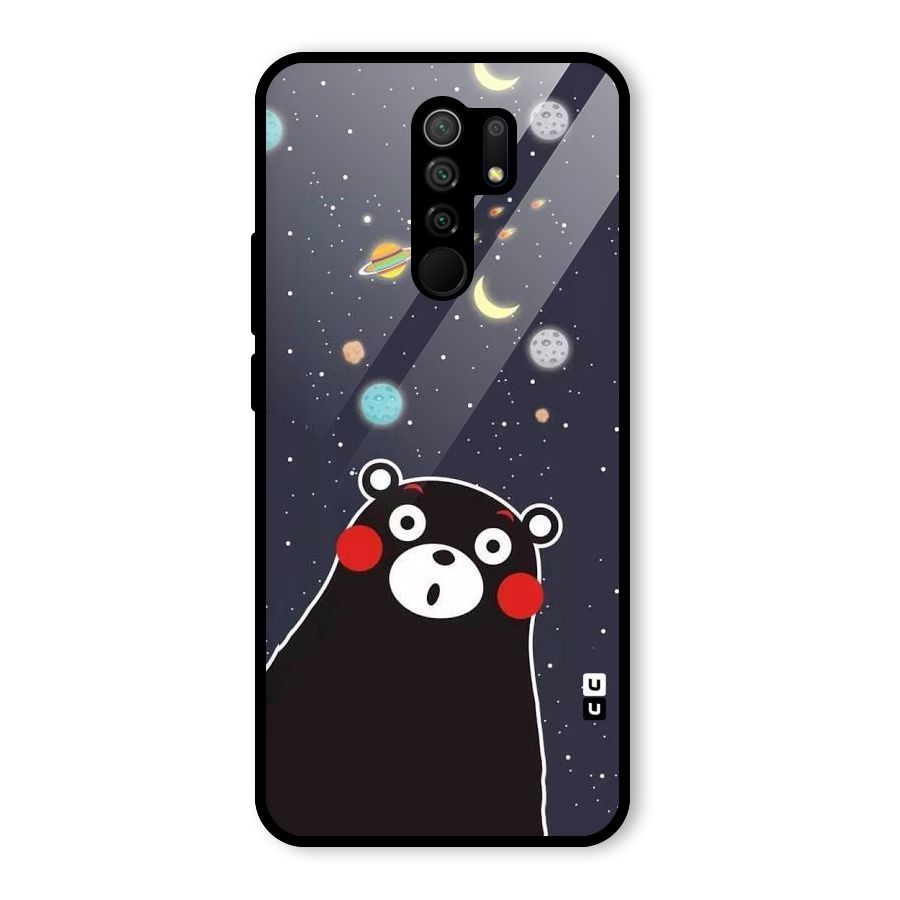 Space Bear Glass Back Case for Poco M2