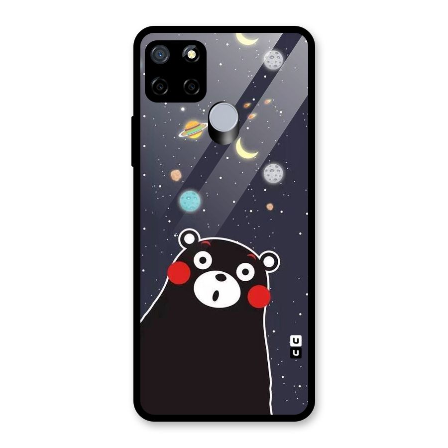 Space Bear Glass Back Case for Realme C12