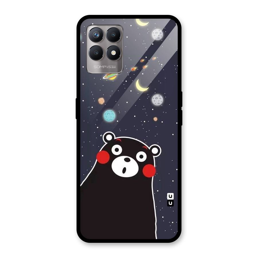 Space Bear Glass Back Case for Realme Narzo 50