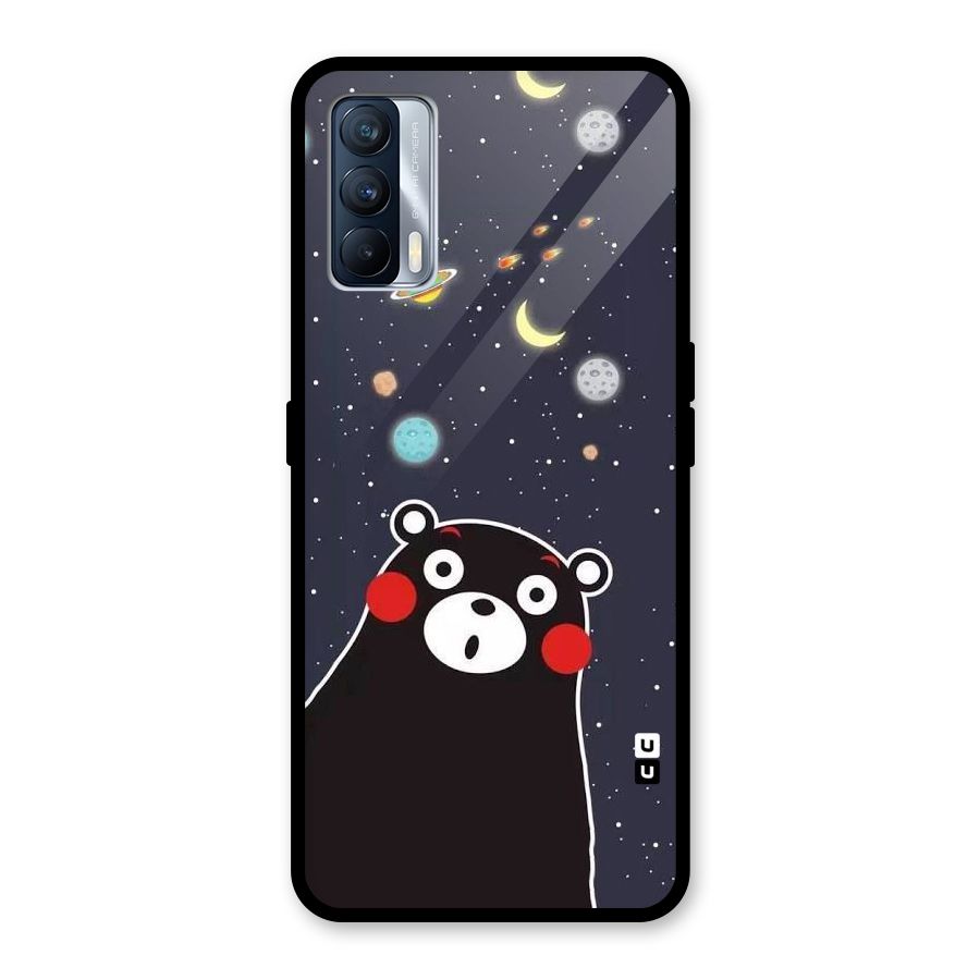 Space Bear Glass Back Case for Realme X7