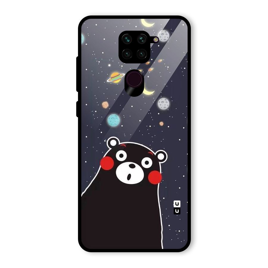 Space Bear Glass Back Case for Redmi Note 9