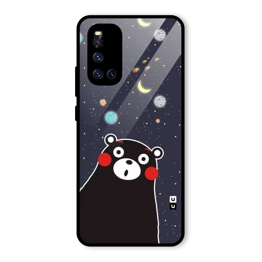 Space Bear Glass Back Case for Vivo V19