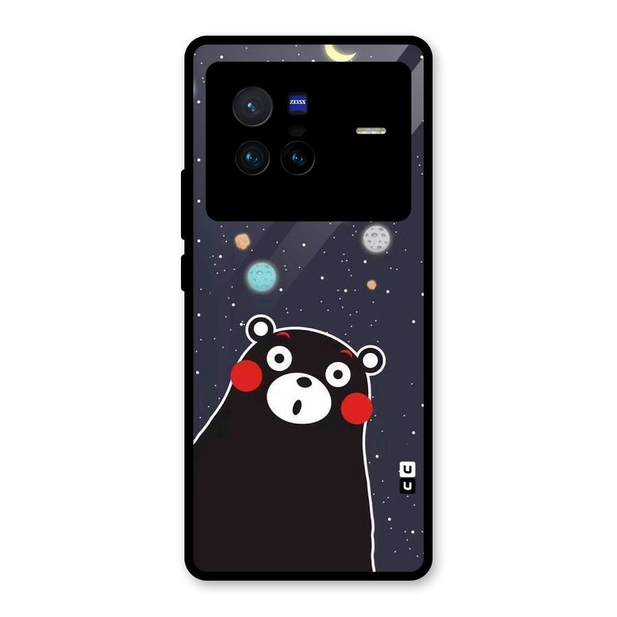 Space Bear Glass Back Case for Vivo X80