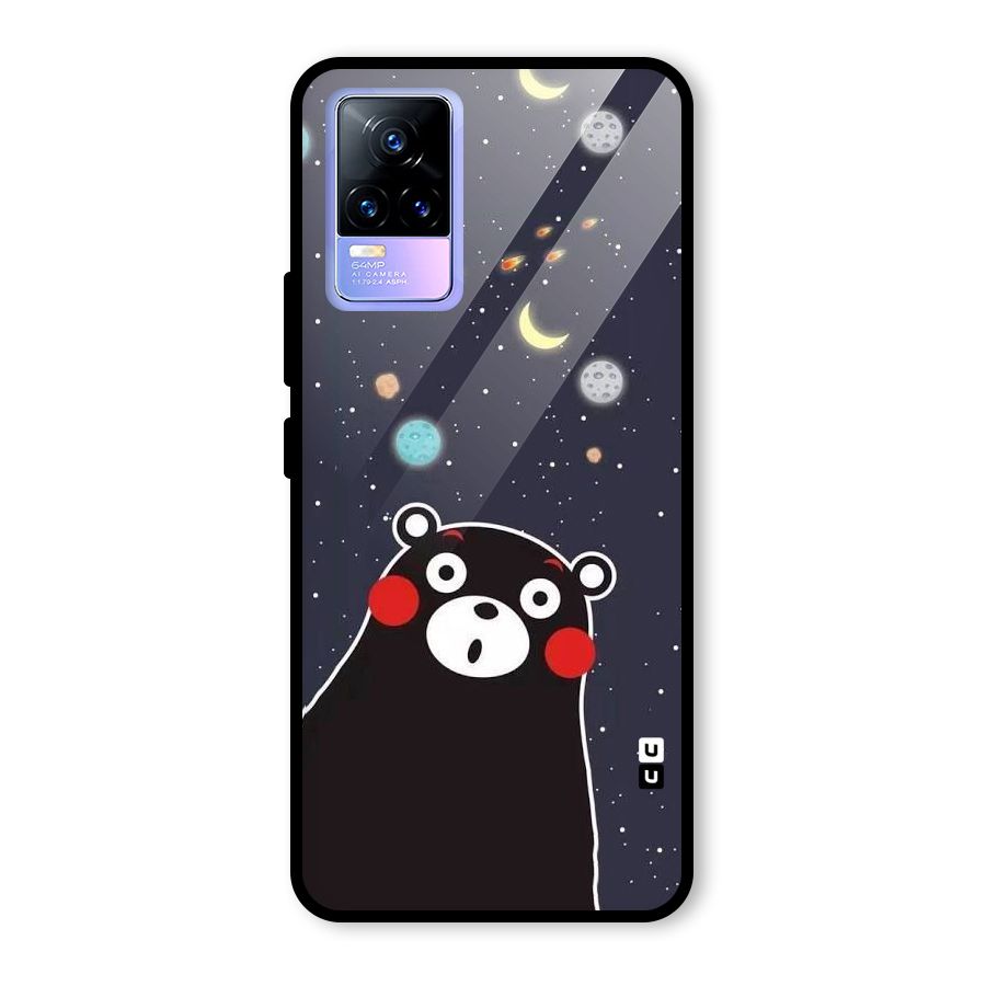 Space Bear Glass Back Case for Vivo Y73