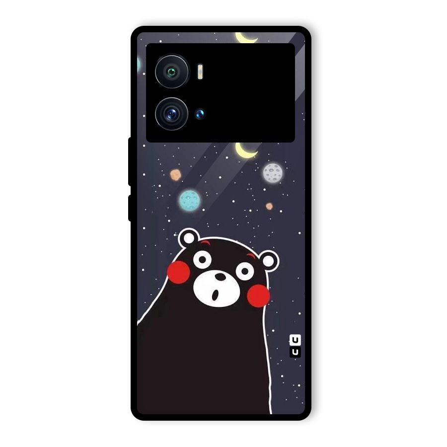 Space Bear Glass Back Case for Vivo iQOO 9 Pro