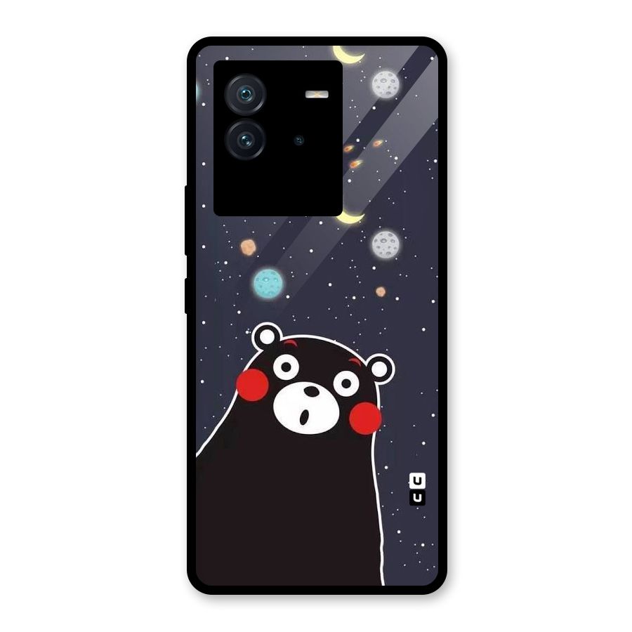 Space Bear Glass Back Case for Vivo iQOO Neo 6 5G