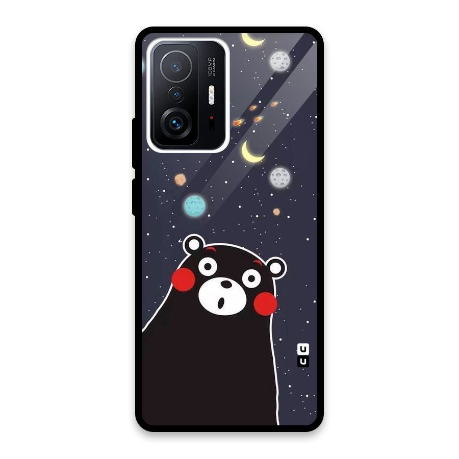 Space Bear Glass Back Case for Xiaomi 11T Pro