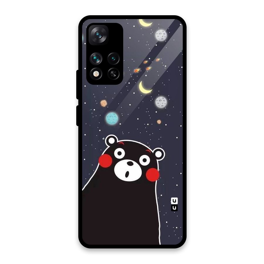 Space Bear Glass Back Case for Xiaomi 11i HyperCharge 5G