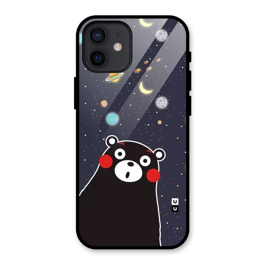 Space Bear Glass Back Case for iPhone 12