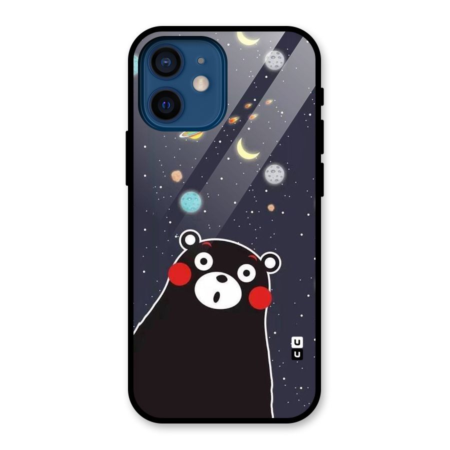Space Bear Glass Back Case for iPhone 12 Mini