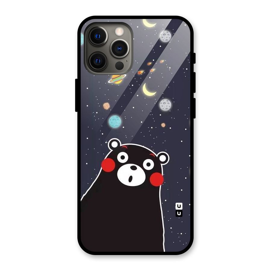 Space Bear Glass Back Case for iPhone 12 Pro Max
