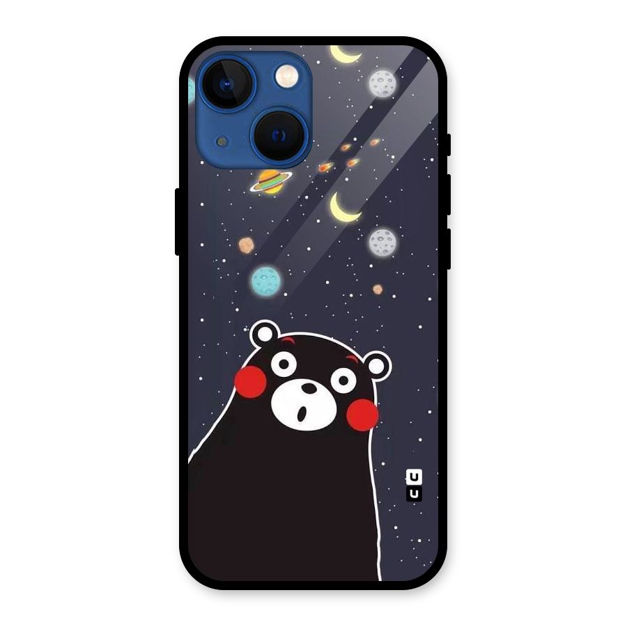 Space Bear Glass Back Case for iPhone 13 Mini