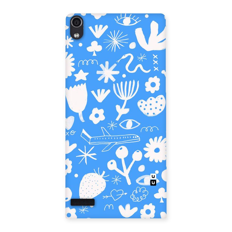 Space Blue Pattern Back Case for Ascend P6