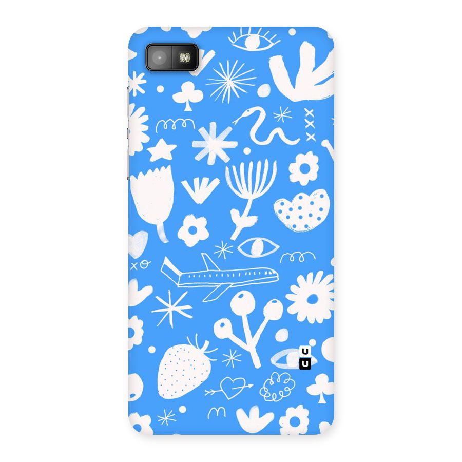 Space Blue Pattern Back Case for Blackberry Z10
