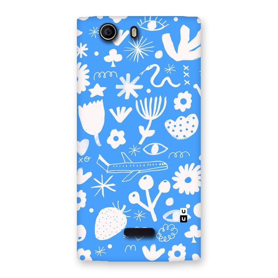 Space Blue Pattern Back Case for Canvas Nitro 2 E311