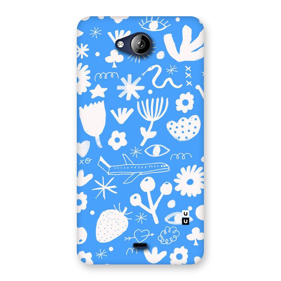 Space Blue Pattern Back Case for Canvas Play Q355