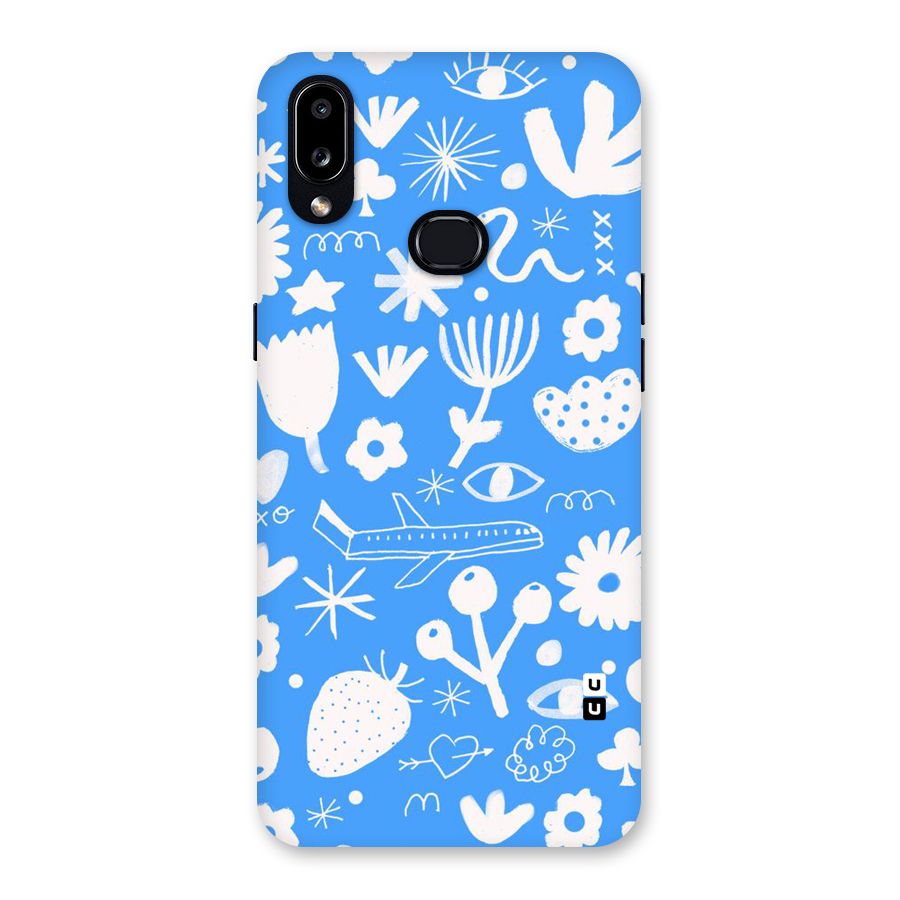 Space Blue Pattern Back Case for Galaxy A10s