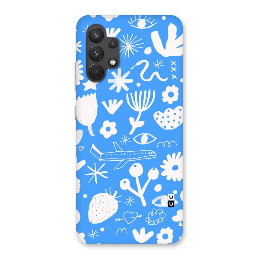 Space Blue Pattern Back Case for Galaxy A32