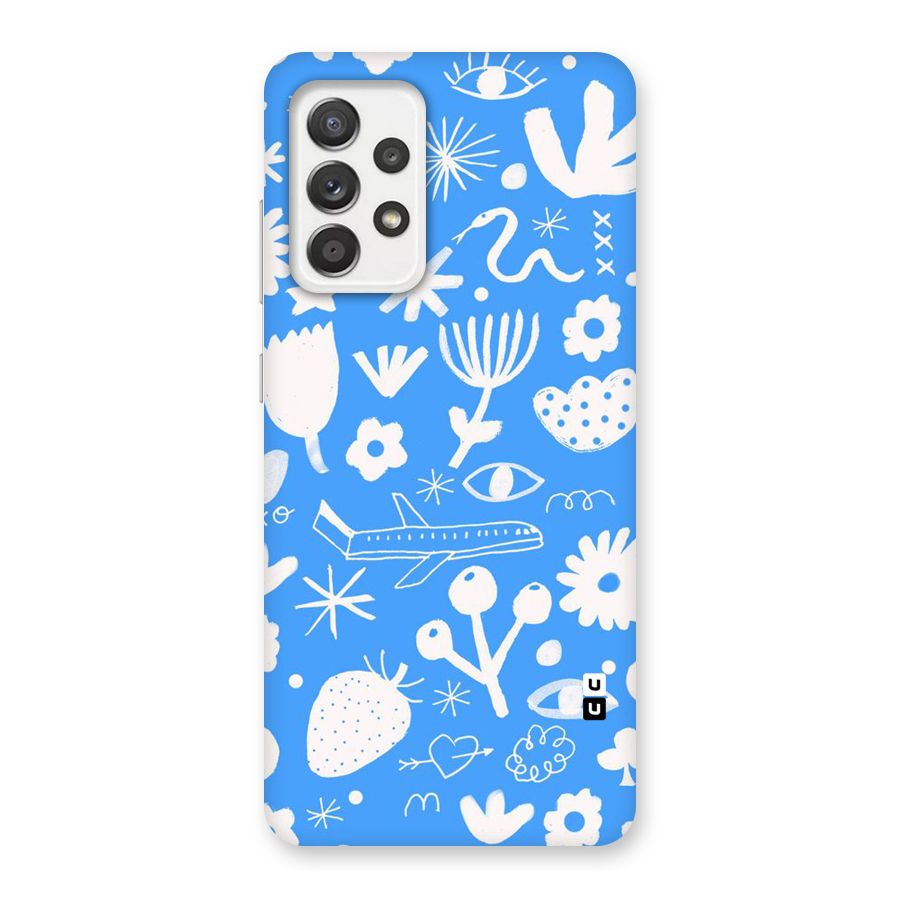 Space Blue Pattern Back Case for Galaxy A52