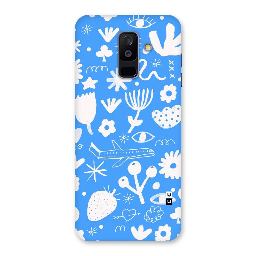Space Blue Pattern Back Case for Galaxy A6 Plus