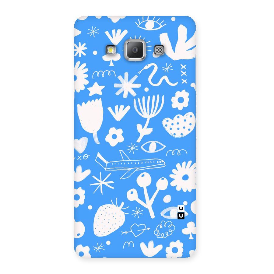 Space Blue Pattern Back Case for Galaxy A7