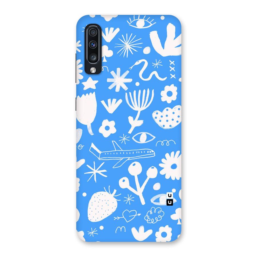 Space Blue Pattern Back Case for Galaxy A70