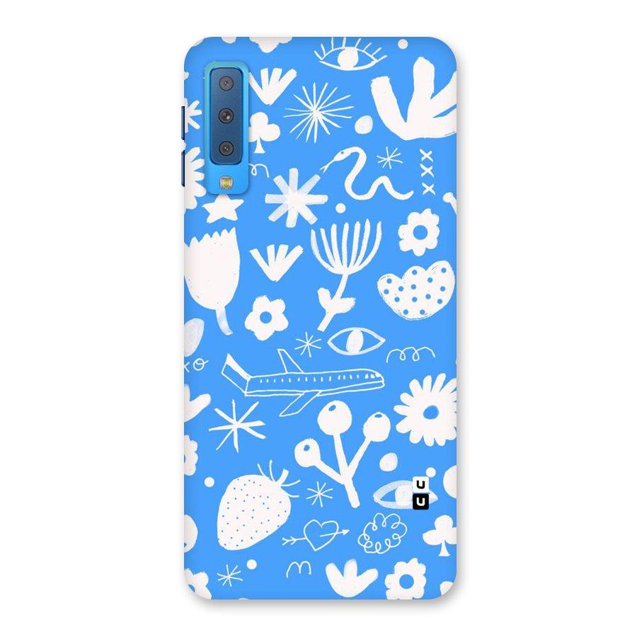 Space Blue Pattern Back Case for Galaxy A7 (2018)