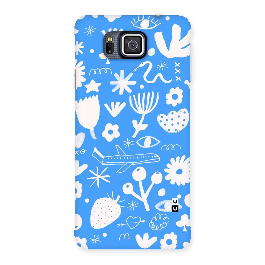 Space Blue Pattern Back Case for Galaxy Alpha