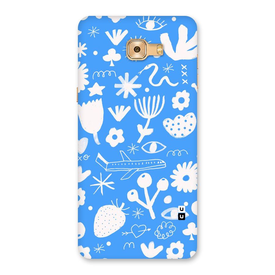 Space Blue Pattern Back Case for Galaxy C9 Pro