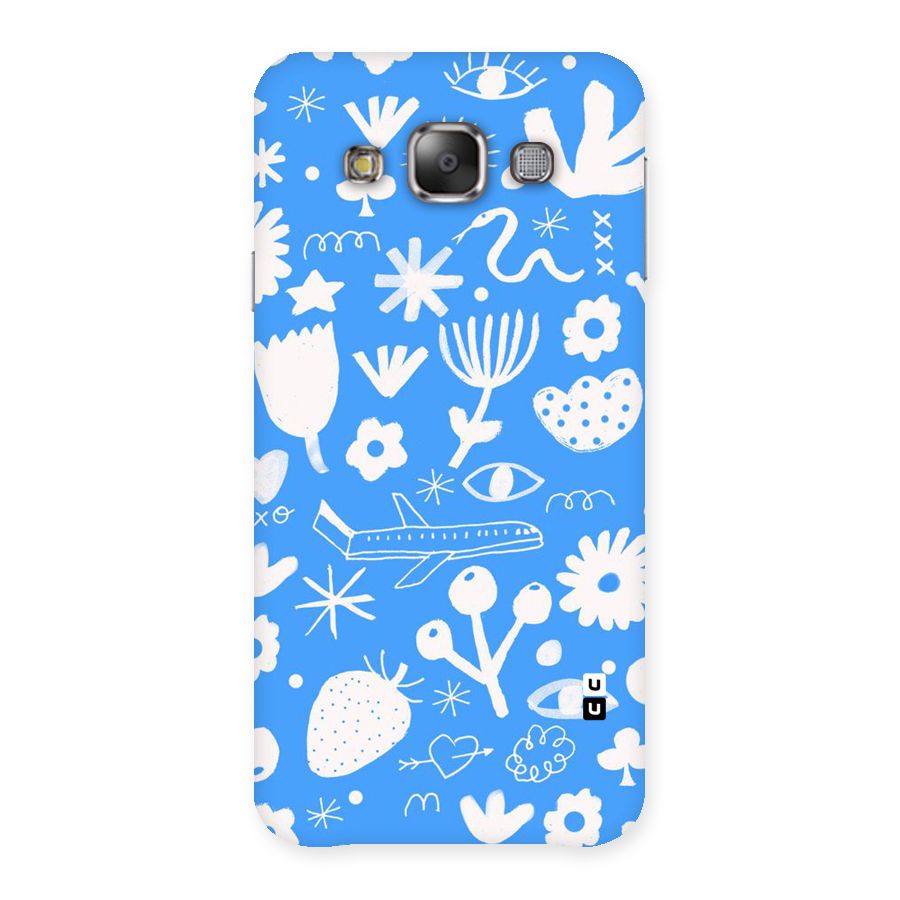 Space Blue Pattern Back Case for Galaxy E7