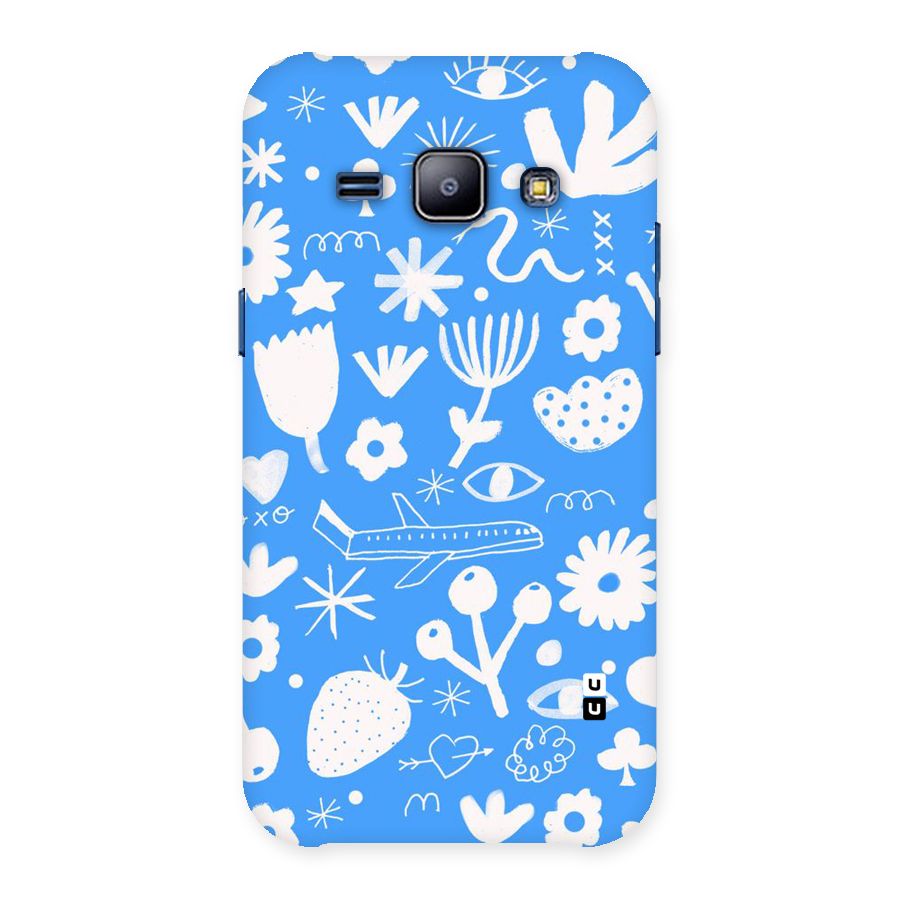 Space Blue Pattern Back Case for Galaxy J1
